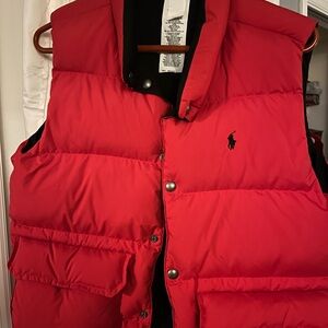 Polo Ralph Lauren Bright Red Puffer Vest